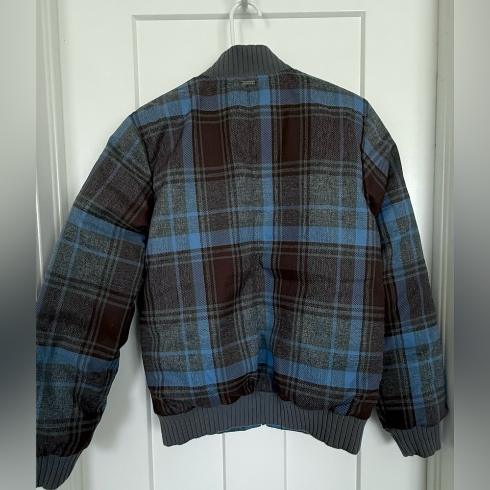 prAna Plaid Puffer Jacket – Blue/Brown – Size Small – NWOT - Picture 4 of 13